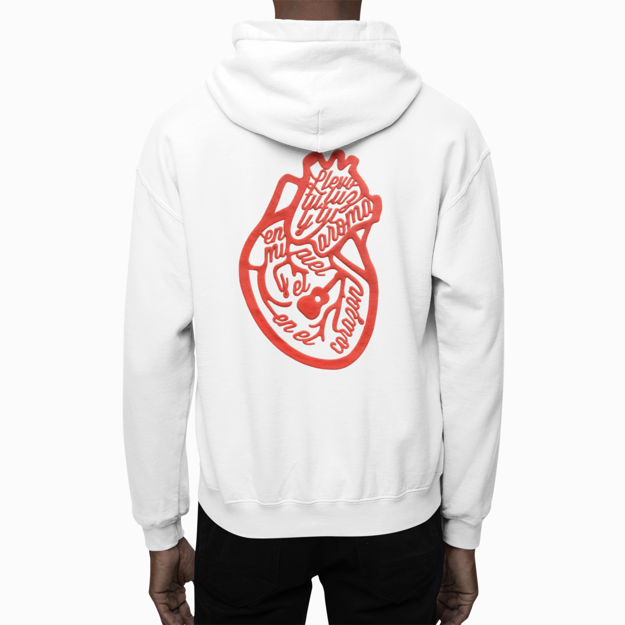 White Hoodie - Palpito Tricolor