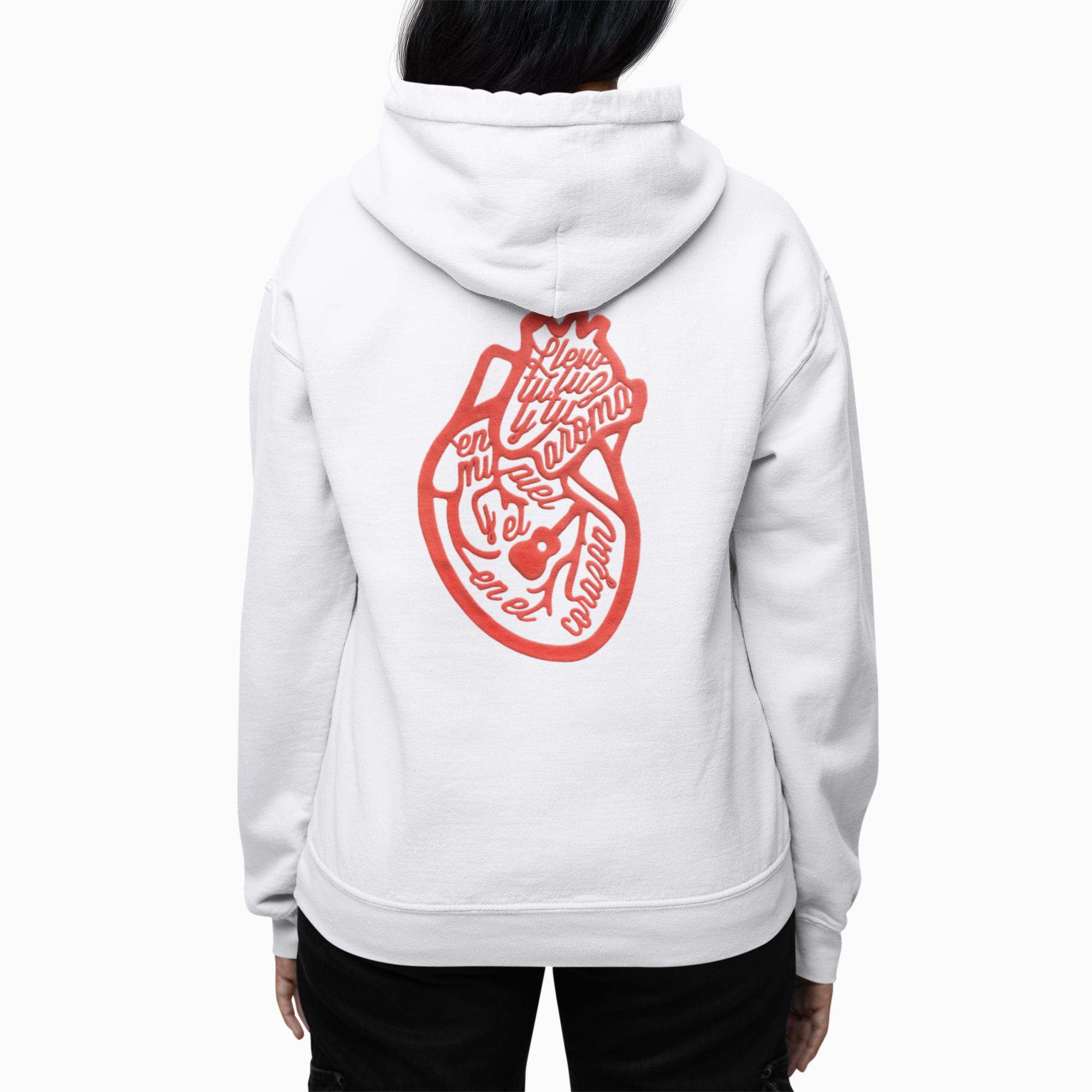 White Hoodie - Palpito Tricolor